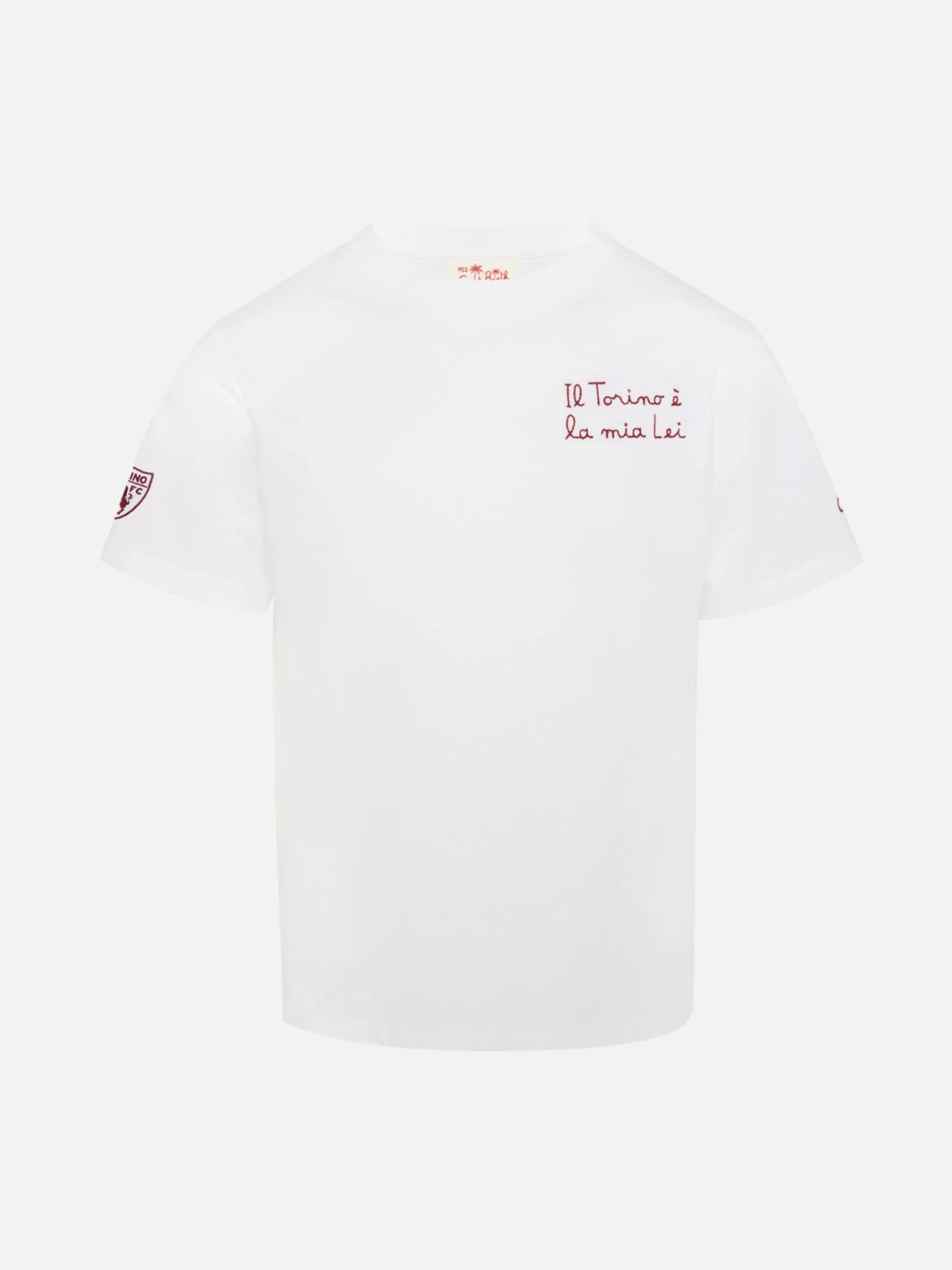 MC2 Saint Barth Boy Cotton Jersey T-shirt Portofino Jr With Il Torino è La Mia Lei Embroidery | TORINO FC SPECIAL EDITION 3 MC2 Saint Barth Boy Cotton Jersey T-shirt Portofino Jr With Il Torino è La Mia Lei Embroidery | TORINO FC SPECIAL EDITION