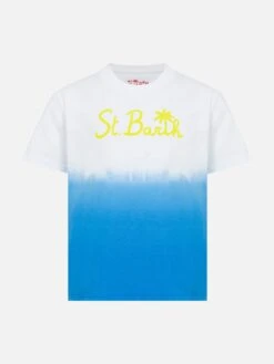MC2 Saint Barth Boy T-shirt Tie Dye With Embroidery