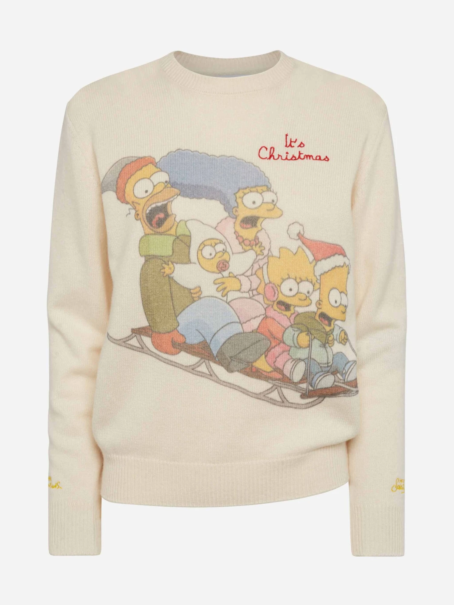 MC2 Saint Barth Woman White Sweater New Queen With Simpson Family Print | SIMPSON FAMILY SPECIAL EDITION 6 MC2 Saint Barth Woman White Sweater New Queen With Simpson Family Print | SIMPSON FAMILY SPECIAL EDITION - Image 4