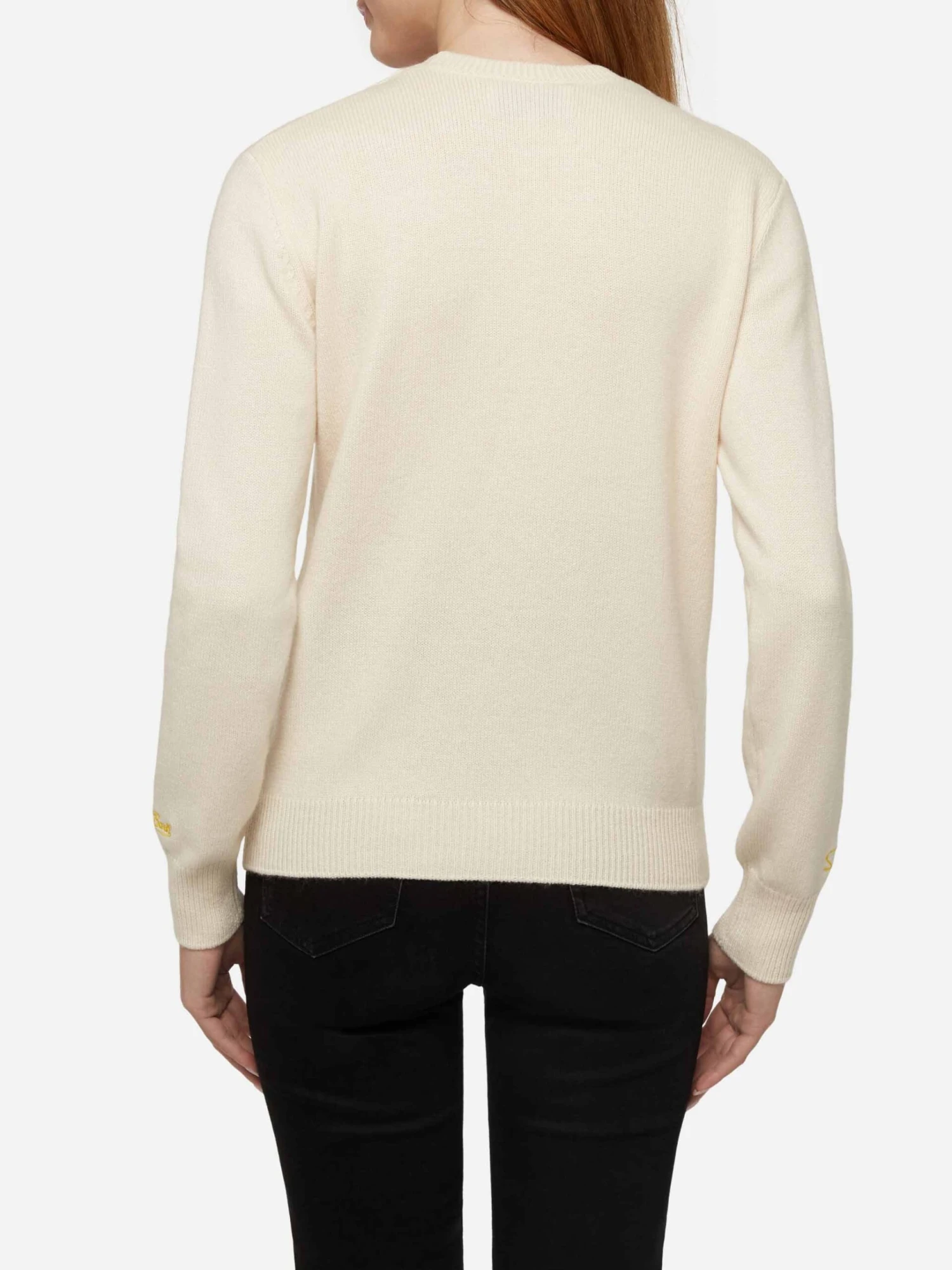 MC2 Saint Barth Woman White Sweater New Queen With Simpson Family Print | SIMPSON FAMILY SPECIAL EDITION 5 MC2 Saint Barth Woman White Sweater New Queen With Simpson Family Print | SIMPSON FAMILY SPECIAL EDITION - Image 3