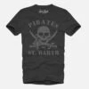 Rock Cotton T-shirt With Pirate Faded Print