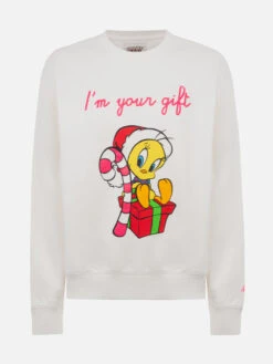 MC2 Saint Barth Woman Fleece Sweatshirt With Tweety Print | WARNER BROS 11 MC2 Saint Barth Woman Fleece Sweatshirt With Tweety Print | WARNER BROS -MC2 Saint Barth Shop UID STDW00100218E WOMAN SWEATSHIRT WHITE FUNNY TITTI WB 20241107160001 04