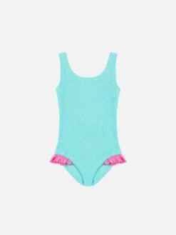 MC2 Saint Barth Tiana Water Green Crinckle One-piece Swimsuit
