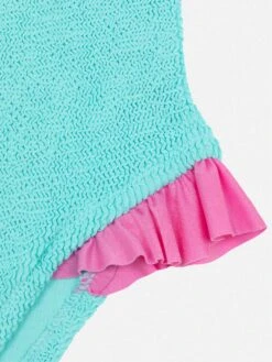 MC2 Saint Barth Tiana Water Green Crinckle One-piece Swimsuit -MC2 Saint Barth Shop UID TNA000200299H GIRL ONEPIECE GREEN 20250214183500 03