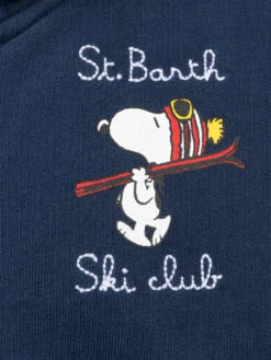 MC2 Saint Barth Boy Blue Sweatshirt Toronto With Snoopy Print | SNOOPY PEANUTS SPECIAL EDITION -MC2 Saint Barth Shop UID TORO00101229G BOY SWEATSHIRT BLUE PEANUTS PEANUTS 20241021103500 03