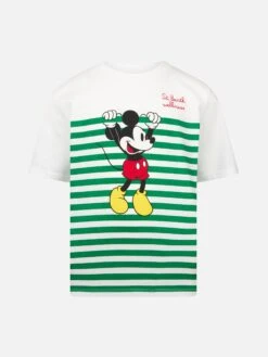 MC2 Saint Barth Boy Cotton T-shirt With Mickey Mouse Print And Embroidery | DISNEY SPECIAL EDITION