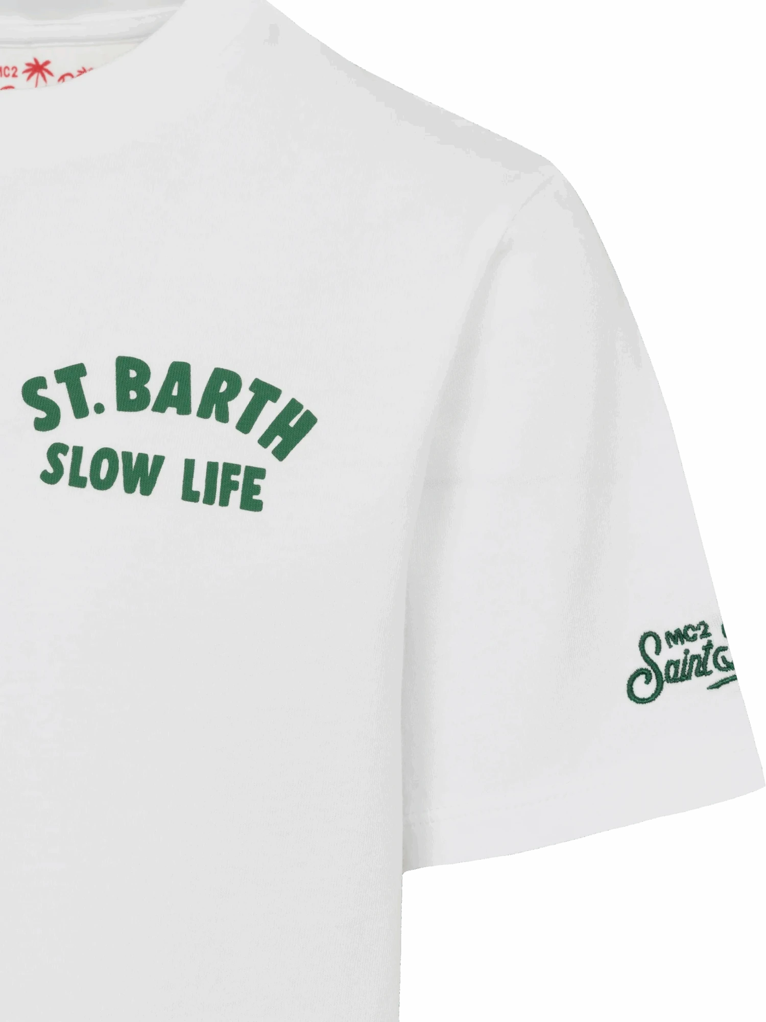 MC2 Saint Barth Cotton T-shirt With Saint Barth Relaxed Life Print 5 MC2 Saint Barth Cotton T-shirt With Saint Barth Relaxed Life Print - Image 3