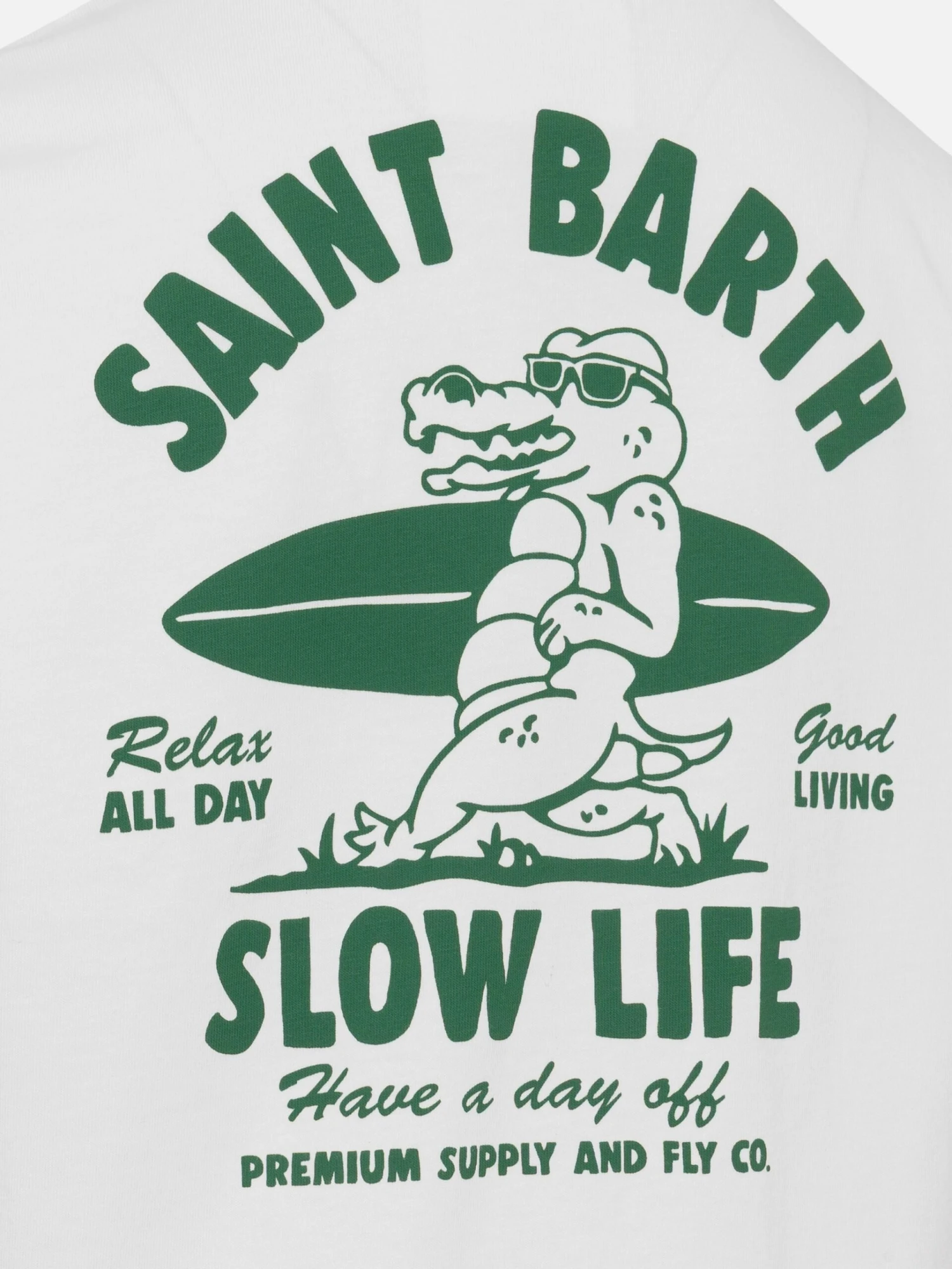MC2 Saint Barth Cotton T-shirt With Saint Barth Relaxed Life Print 6 MC2 Saint Barth Cotton T-shirt With Saint Barth Relaxed Life Print - Image 4