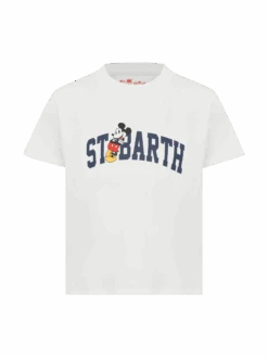 MC2 Saint Barth Cotton T-shirt With St. Barth Mickey Mouse Print | DISNEY® SPECIAL EDITION