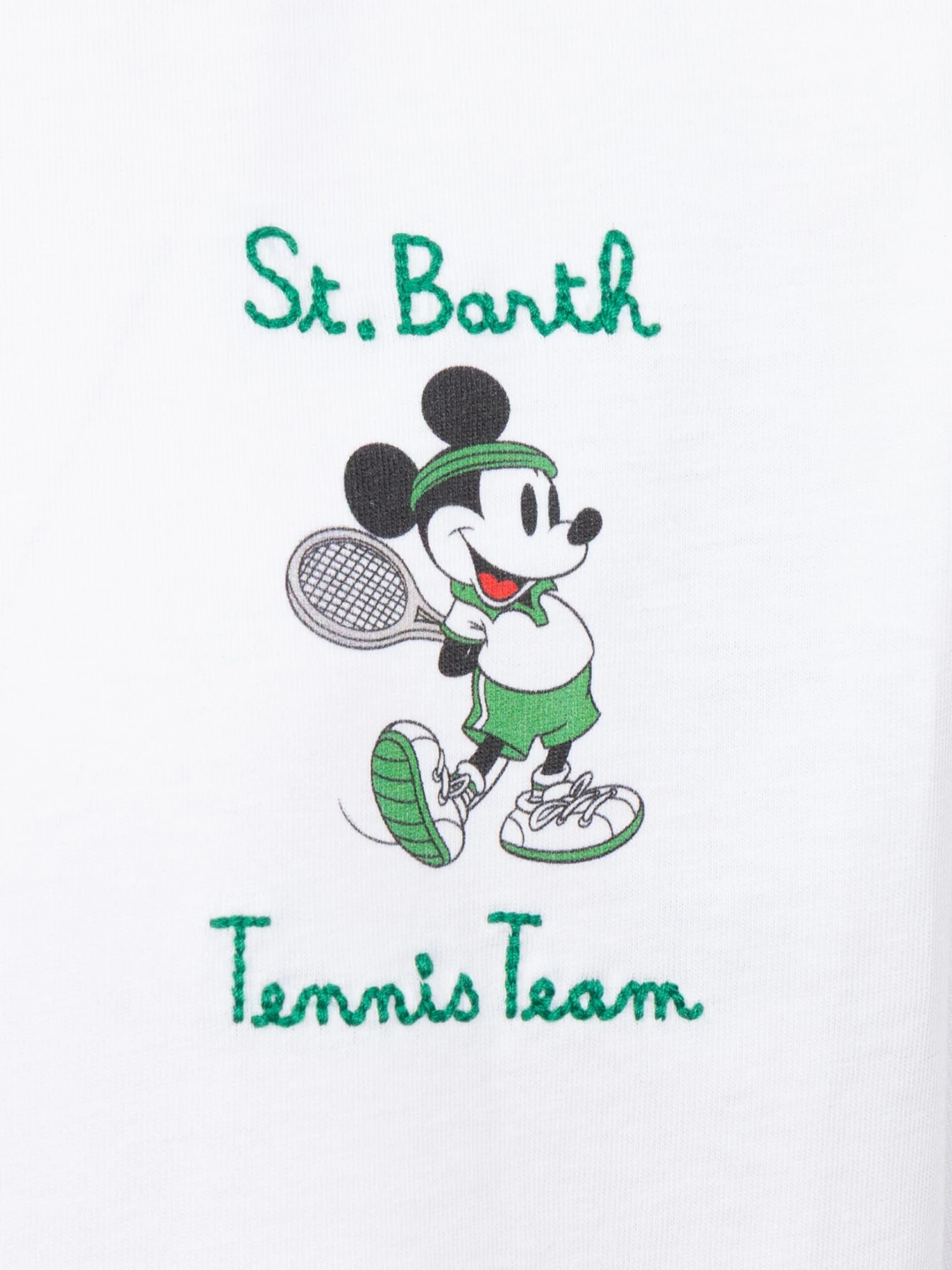 MC2 Saint Barth Cotton T-shirt With St. Barth Tennis Team Embroidery And Mickey Mouse Print | DISNEY® SPECIAL EDITION 5 MC2 Saint Barth Cotton T-shirt With St. Barth Tennis Team Embroidery And Mickey Mouse Print | DISNEY® SPECIAL EDITION - Image 3
