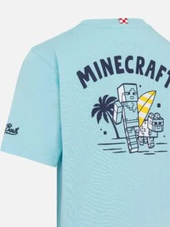 MC2 Saint Barth Cotton T-shirt With Minecraft In St. Barth Print | MINECRAFT SPECIAL EDITION -MC2 Saint Barth Shop UID TSH000104574H BOY T SHIRT GREEN CHARACTERS MINECRAFT 20250516141707 03