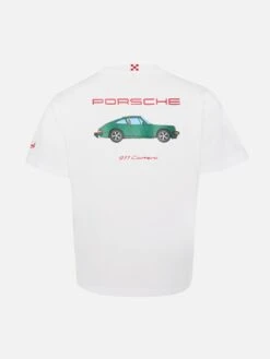 MC2 Saint Barth Cotton T-shirt With Porsche 911S Print | PORSCHE SPECIAL EDITION -MC2 Saint Barth Shop UID TSH000104931H BOY T SHIRT WHITE CARS PORSCHE 20250806163500 2