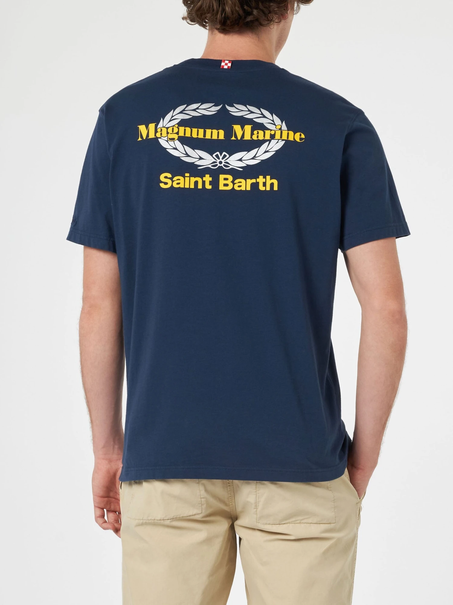 MC2 Saint Barth Man Cotton T-shirt With Magnum Marine & Saint Barth Front And Back Print | MAGNUM MARINE SPECIAL EDITION 4 MC2 Saint Barth Man Cotton T-shirt With Magnum Marine & Saint Barth Front And Back Print | MAGNUM MARINE SPECIAL EDITION - Image 2