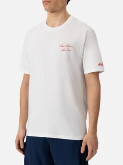 MC2 Saint Barth Man Cotton T-shirt With The Simpson Front Embroidery And Back Print | THE SIMPSON SPECIAL EDITION 10 MC2 Saint Barth Man Cotton T-shirt With The Simpson Front Embroidery And Back Print | THE SIMPSON SPECIAL EDITION -MC2 Saint Barth Shop UID TSHM00100227F MAN T SHIRT WHITE FUNNY THESIMPSON 20250304173500 01