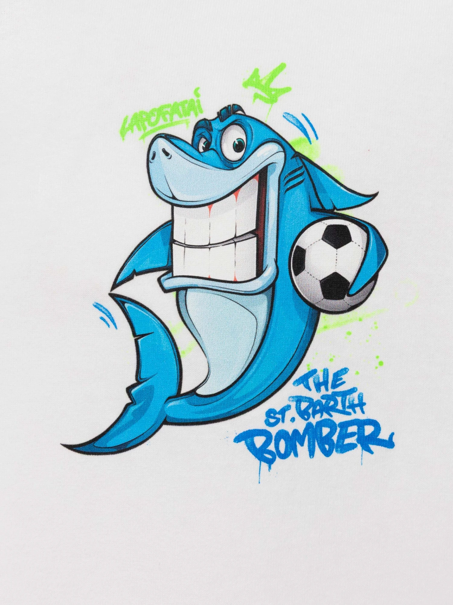 MC2 Saint Barth Cotton T-shirt With Cryptopuppets Shark Bomber Print | CRYPTOPUPPETS SPECIAL EDITION 7 MC2 Saint Barth Cotton T-shirt With Cryptopuppets Shark Bomber Print | CRYPTOPUPPETS SPECIAL EDITION - Image 5