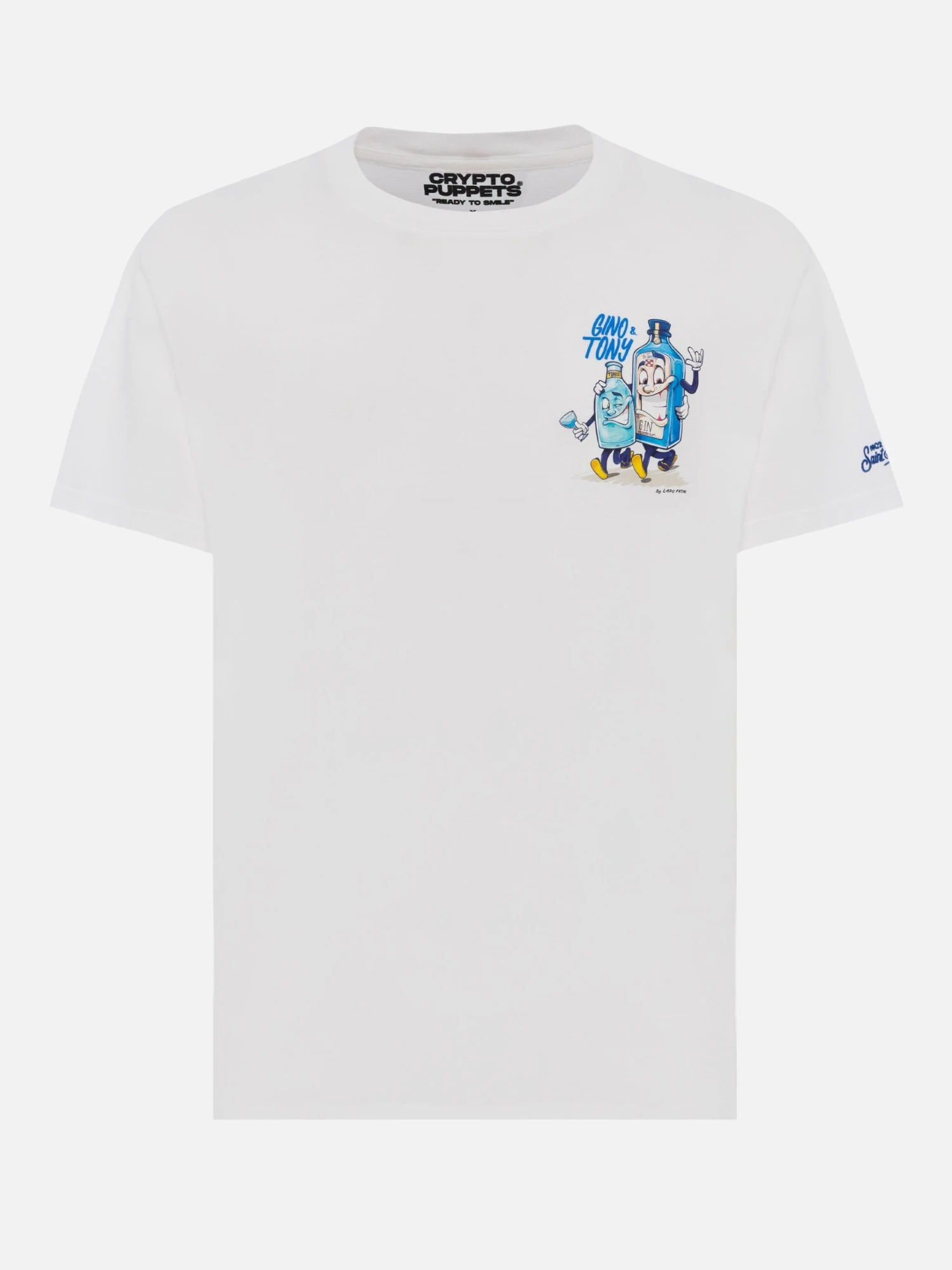 MC2 Saint Barth Cotton T-shirt With Gino & Tony Cryptopuppets Print | CRYPTOPUPPETS SPECIAL EDITION 6 MC2 Saint Barth Cotton T-shirt With Gino & Tony Cryptopuppets Print | CRYPTOPUPPETS SPECIAL EDITION - Image 4