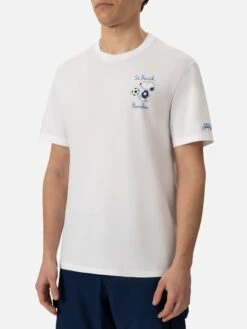 MC2 Saint Barth Organic Cotton T-shirt With St. Barth Snoopy Bomber Embroidery | SNOOPY PEANUTS® SPECIAL EDITION 8 MC2 Saint Barth Organic Cotton T-shirt With St. Barth Snoopy Bomber Embroidery | SNOOPY PEANUTS® SPECIAL EDITION -MC2 Saint Barth Shop UID TSHM00102568H MAN T SHIRT WHITE PEANUTS 20250304171944 01