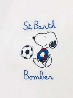 MC2 Saint Barth Organic Cotton T-shirt With St. Barth Snoopy Bomber Embroidery | SNOOPY PEANUTS® SPECIAL EDITION 9 MC2 Saint Barth Organic Cotton T-shirt With St. Barth Snoopy Bomber Embroidery | SNOOPY PEANUTS® SPECIAL EDITION -MC2 Saint Barth Shop UID TSHM00102568H MAN T SHIRT WHITE PEANUTS 20250304171944 05