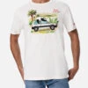 MC2 Saint Barth Man Cotton T-shirt With Panda On Panda Print And Embroidery | FIAT PANDA SPECIAL EDITION