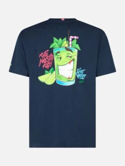MC2 Saint Barth Man Cotton T-shirt With Cryptopuppets Mojito Front And Back Placed Print | CRYPTOPUPPETS SPECIAL EDITION -MC2 Saint Barth Shop UID TSHM00103471F MAN T SHIRT BLUE 2
