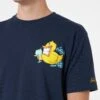 MC2 Saint Barth Man Cotton T-shirt With Cryptopuppets Ducky Gin Front And Back Placed Print | CRYPTOPUPPETS SPECIAL EDITION