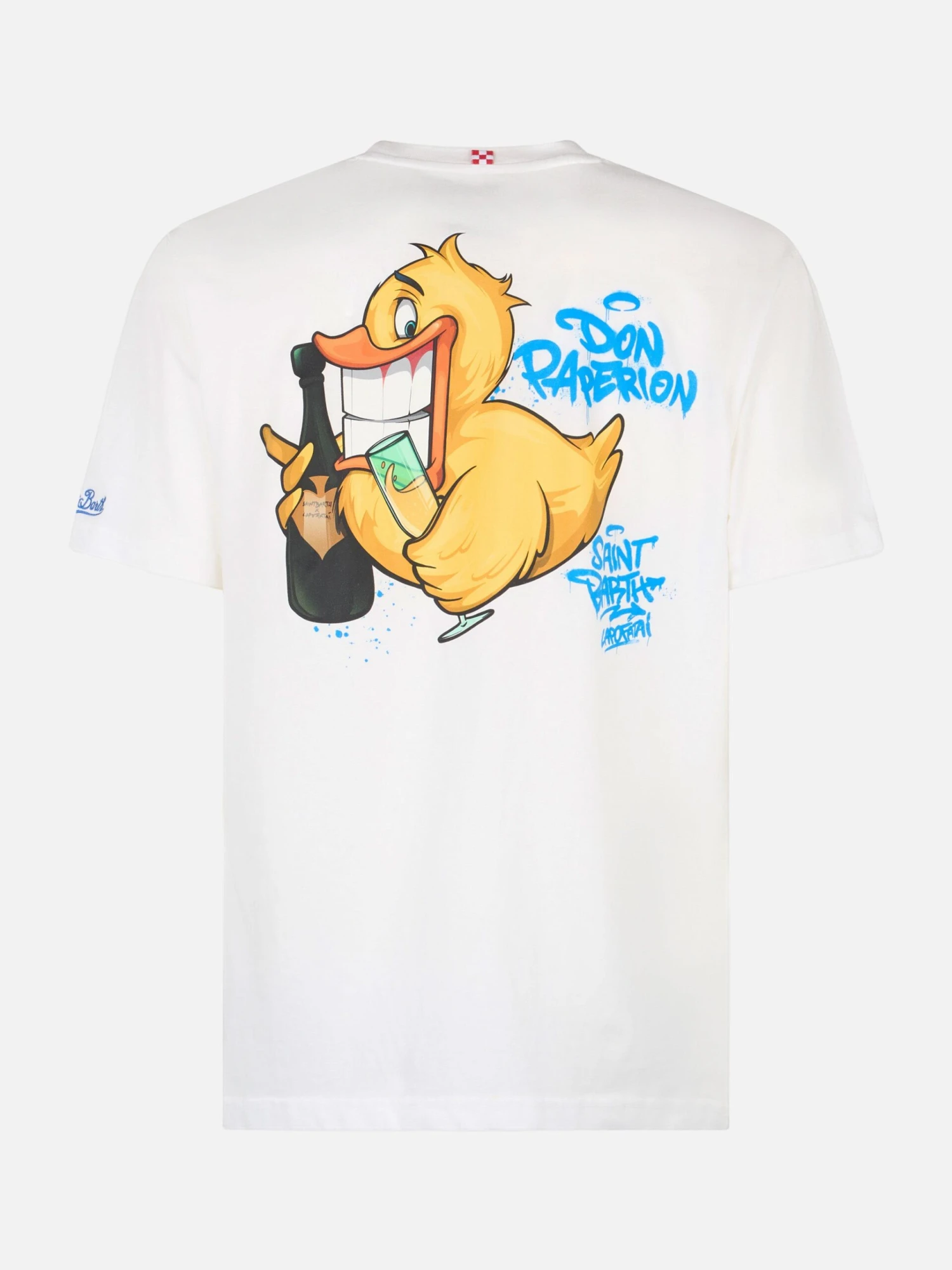 MC2 Saint Barth Man Cotton T-shirt With Cryptopuppets Ducky Bollicine Front And Back Placed Print | CRYPTOPUPPETS SPECIAL EDITION 7 MC2 Saint Barth Man Cotton T-shirt With Cryptopuppets Ducky Bollicine Front And Back Placed Print | CRYPTOPUPPETS SPECIAL EDITION - Image 5