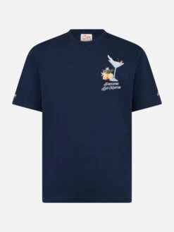 MC2 Saint Barth Man Cotton T-shirt With Portofino Bay Martini Placed Print | PORTOFINO DRY GIN SPECIAL EDITION -MC2 Saint Barth Shop UID TSHM00104264F MAN T SHIRT PORTOFINOBAY61 20240527123500 1