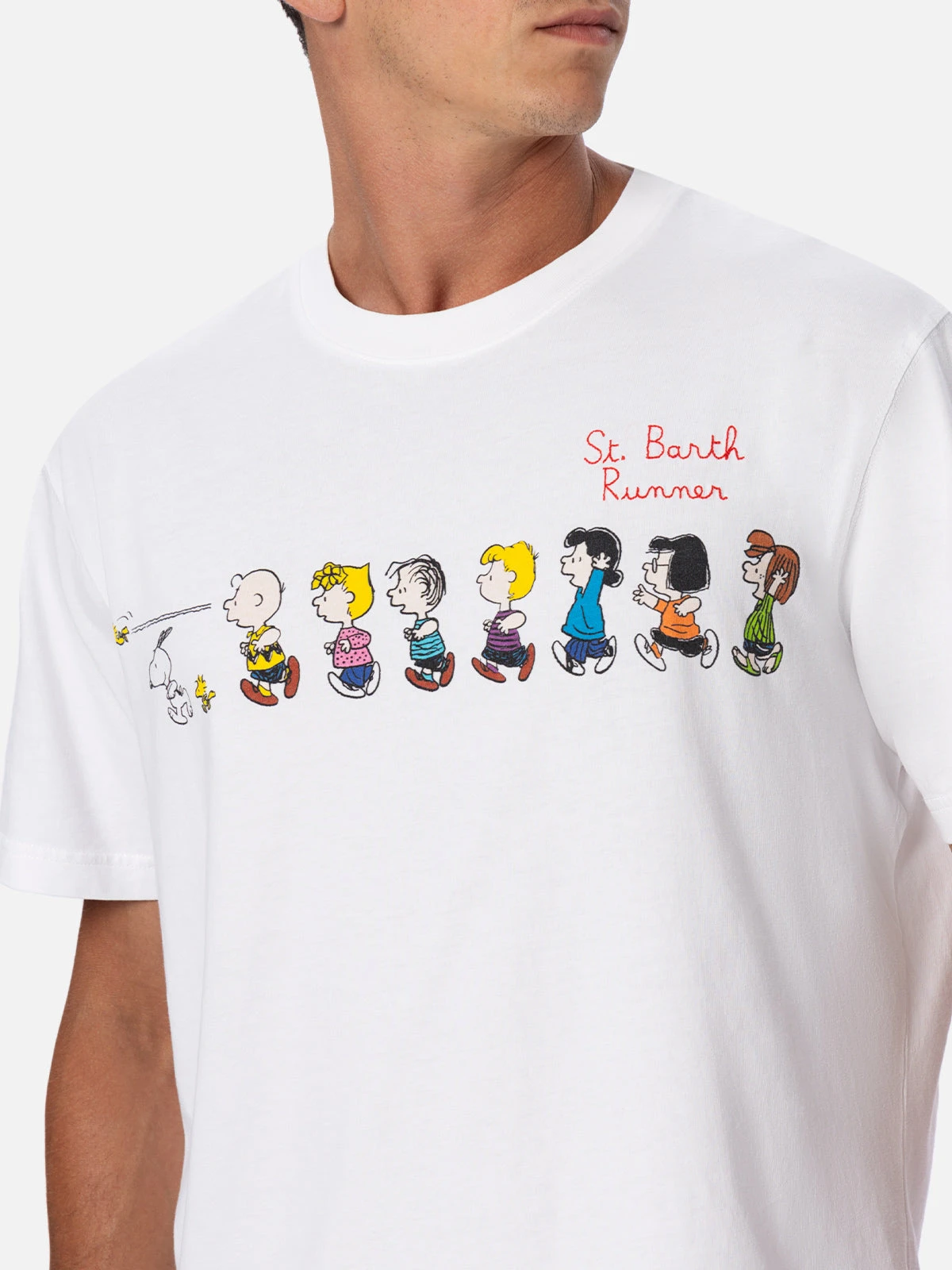 MC2 Saint Barth Man Cotton T-shirt With Peanuts Print And Embroidery| SNOOPY PEANUTS™ SPECIAL EDITION 4 MC2 Saint Barth Man Cotton T-shirt With Peanuts Print And Embroidery| SNOOPY PEANUTS™ SPECIAL EDITION - Image 2