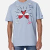 MC2 Saint Barth Man Cotton T-shirt With Britto Glasses Print And Embroidery | ©BRITTO SPECIAL EDITION