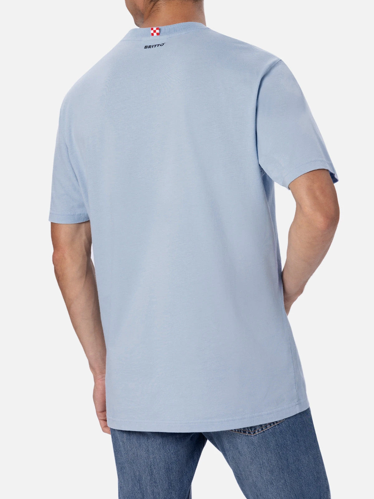 MC2 Saint Barth Man Cotton T-shirt With Britto Glasses Print And Embroidery | ©BRITTO SPECIAL EDITION 5 MC2 Saint Barth Man Cotton T-shirt With Britto Glasses Print And Embroidery | ©BRITTO SPECIAL EDITION - Image 3