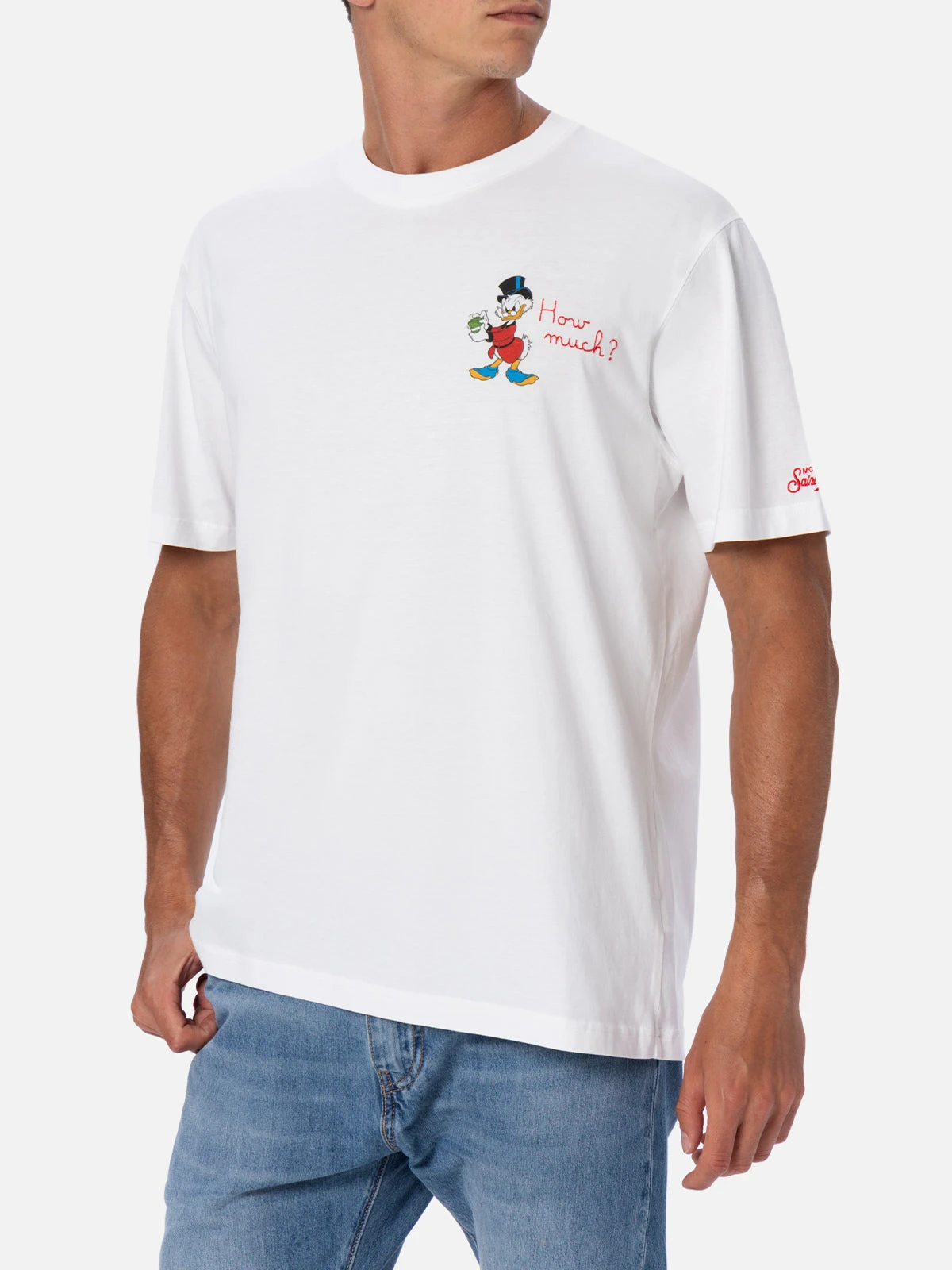 MC2 Saint Barth Man Cotton T-shirt With Scrooge Print And Embroidery | ©DISNEY SPECIAL EDITION 4 MC2 Saint Barth Man Cotton T-shirt With Scrooge Print And Embroidery | ©DISNEY SPECIAL EDITION - Image 2
