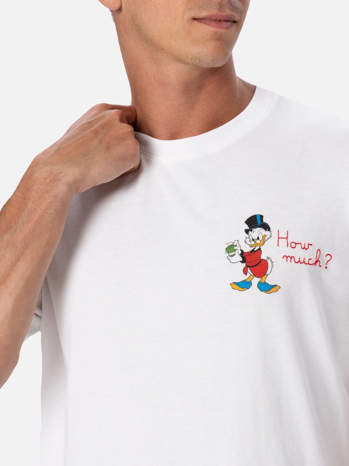 MC2 Saint Barth Man Cotton T-shirt With Scrooge Print And Embroidery | ©DISNEY SPECIAL EDITION 3 MC2 Saint Barth Man Cotton T-shirt With Scrooge Print And Embroidery | ©DISNEY SPECIAL EDITION