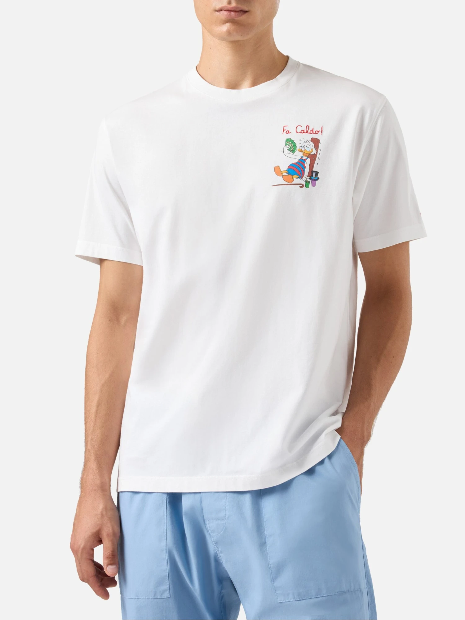 MC2 Saint Barth Cotton T-shirt With Scrooge Print And Fa Caldo Embroidery | DISNEY® SPECIAL EDITION 3 MC2 Saint Barth Cotton T-shirt With Scrooge Print And Fa Caldo Embroidery | DISNEY® SPECIAL EDITION