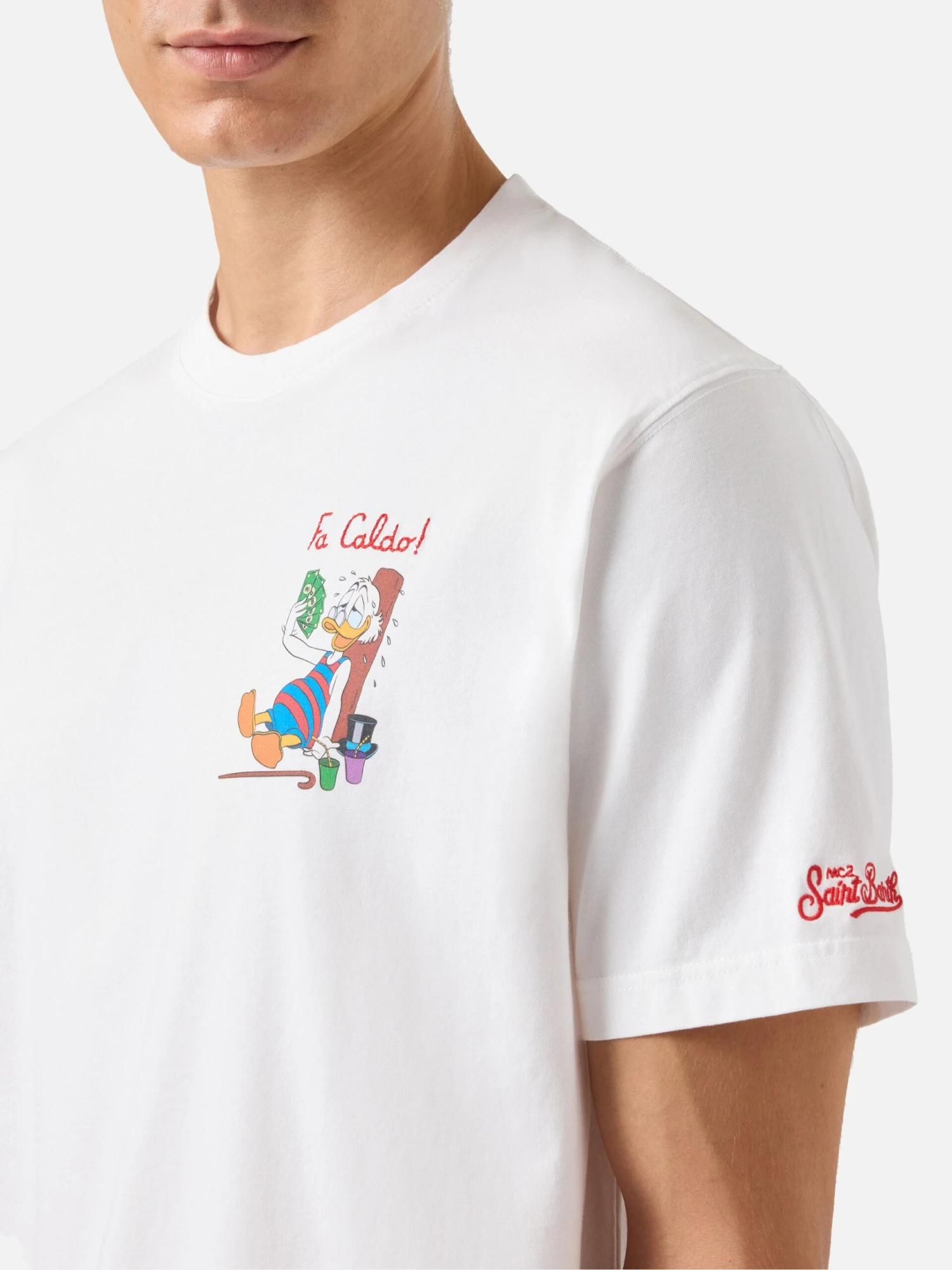 MC2 Saint Barth Cotton T-shirt With Scrooge Print And Fa Caldo Embroidery | DISNEY® SPECIAL EDITION 4 MC2 Saint Barth Cotton T-shirt With Scrooge Print And Fa Caldo Embroidery | DISNEY® SPECIAL EDITION - Image 2