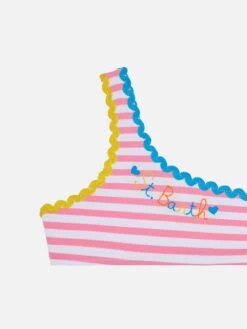 MC2 Saint Barth Girl One Shoulder Bikini -MC2 Saint Barth Shop UID VIVY00300246B GIRL BIKINI PINK 0 0 3