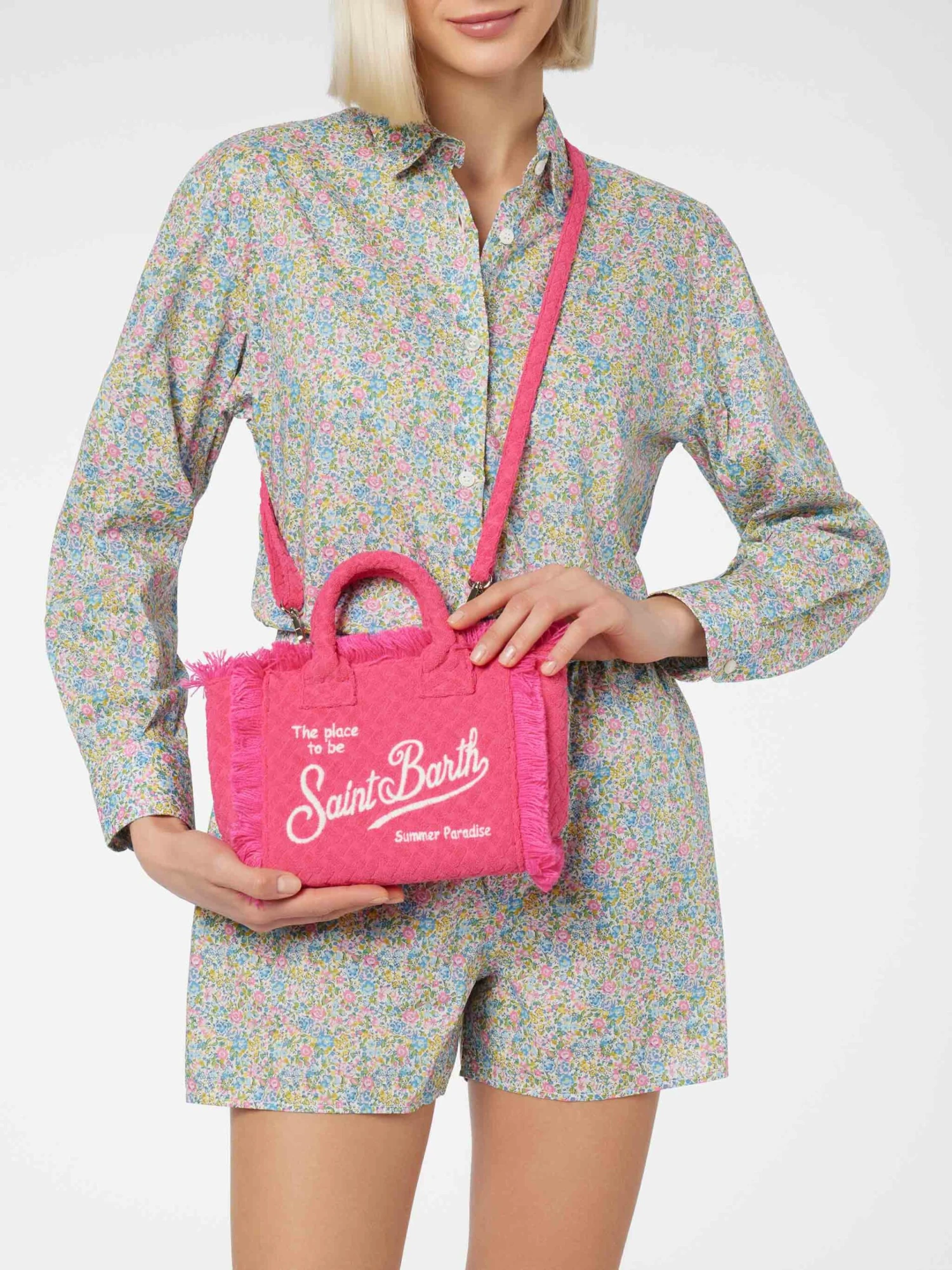 MC2 Saint Barth Woman Emma & Georgina Print Cotton Shorts Boxy | MADE WITH LIBERTY FABRIC 8 MC2 Saint Barth Woman Emma & Georgina Print Cotton Shorts Boxy | MADE WITH LIBERTY FABRIC - Image 6