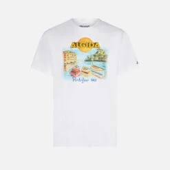 MC2 Saint Barth Man Cotton T-shirt With Algida Portofino Print | ALGIDA® SPECIAL EDITION -MC2 Saint Barth Shop algida portofino tshirt man 4