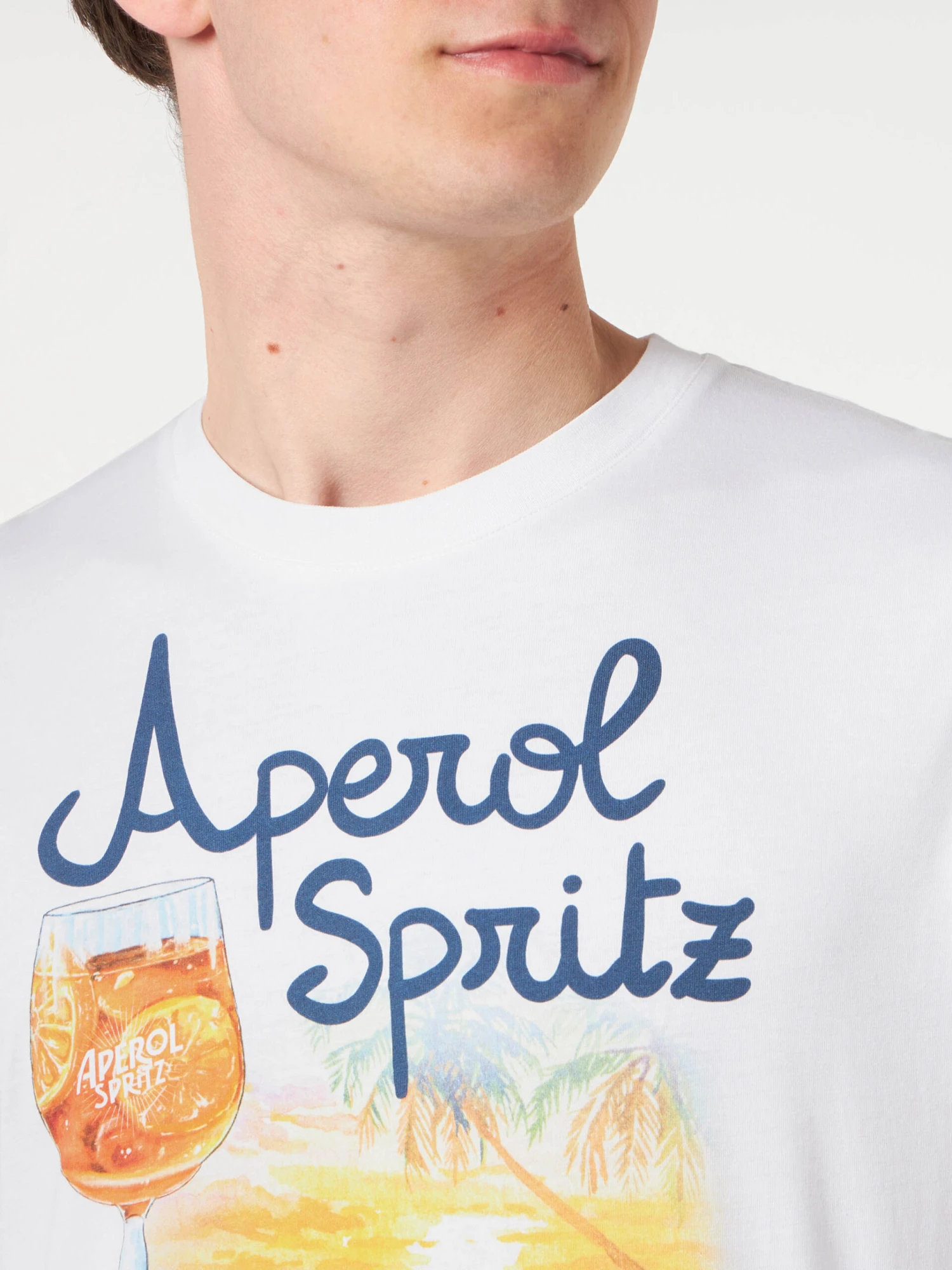 MC2 Saint Barth Man Cotton T-shirt With Aperol Spritz Venice Print |APEROL SPECIAL EDITION 4 MC2 Saint Barth Man Cotton T-shirt With Aperol Spritz Venice Print |APEROL SPECIAL EDITION - Image 2
