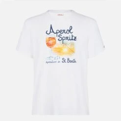 MC2 Saint Barth Man Cotton T-shirt With Aperol Spritz Venice Print |APEROL SPECIAL EDITION 9 MC2 Saint Barth Man Cotton T-shirt With Aperol Spritz Venice Print |APEROL SPECIAL EDITION -MC2 Saint Barth Shop aperol tshirt man white