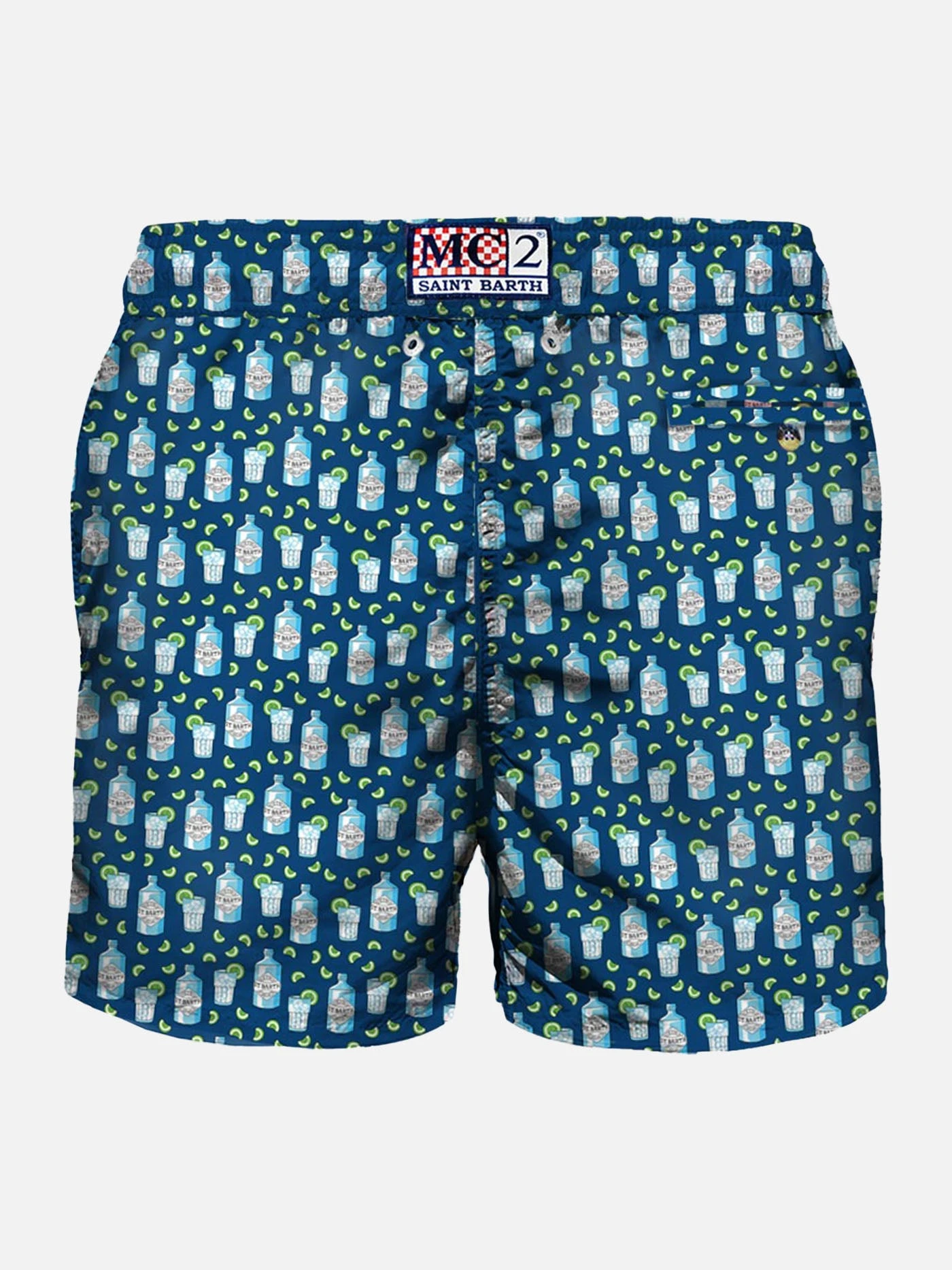 MC2 Saint Barth Man Light Fabric Swim Shorts With Gin Bottle Print 4 MC2 Saint Barth Man Light Fabric Swim Shorts With Gin Bottle Print - Image 2