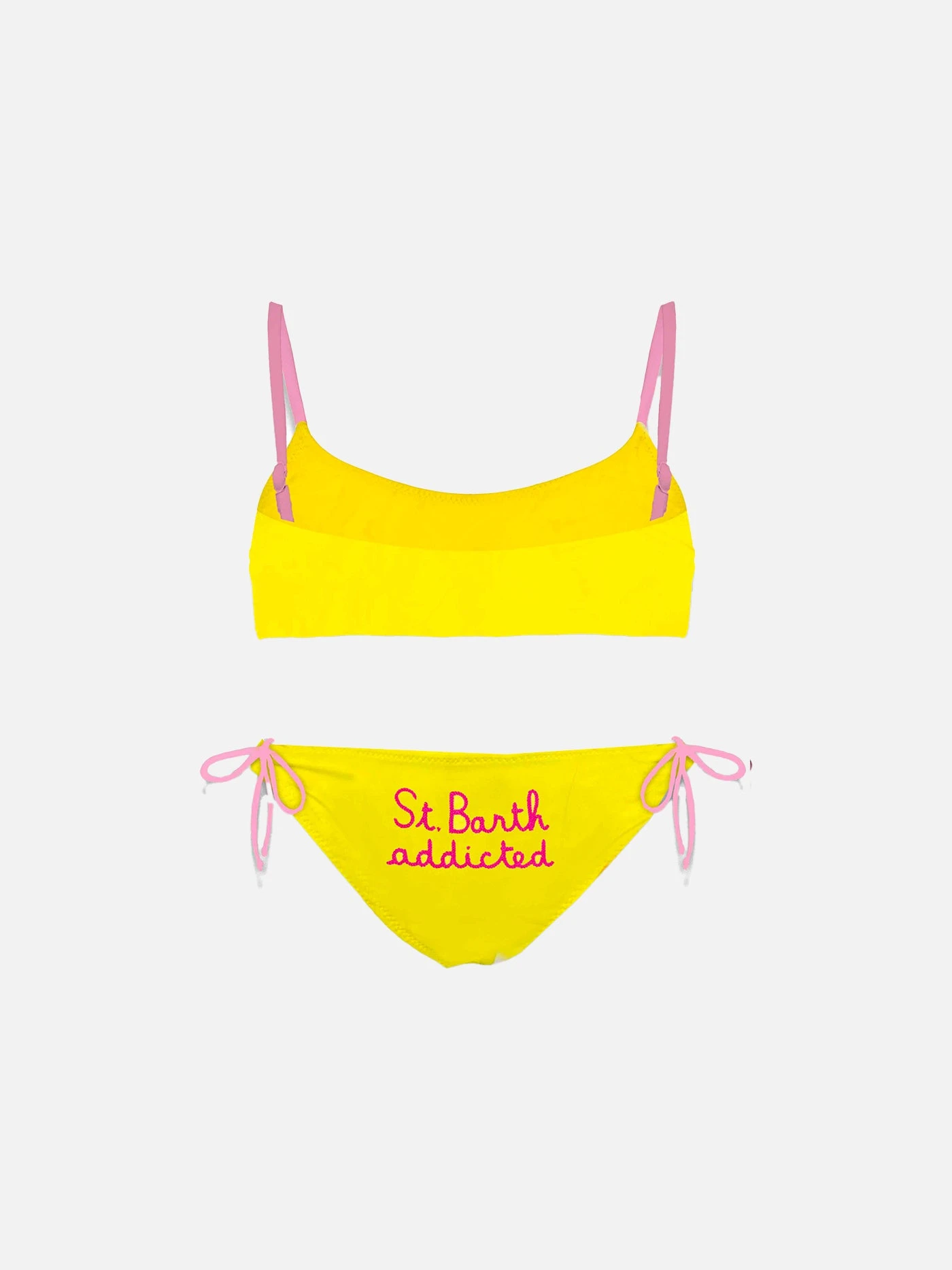 Girl's Bralette Bikini With St. Barth Addicted Embroidery 4 Girl's Bralette Bikini With St. Barth Addicted Embroidery - Image 2