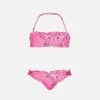 MC2 Saint Barth Girl Bandeau Bikini With Pink Bandanna Print -MC2 Saint Barth Shop bandanna bandeau bikini girl 1 1