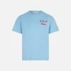 MC2 Saint Barth Boy Light Blue Cotton T-shirt With Skater Bart | THE SIMPSONS SPECIAL EDITION