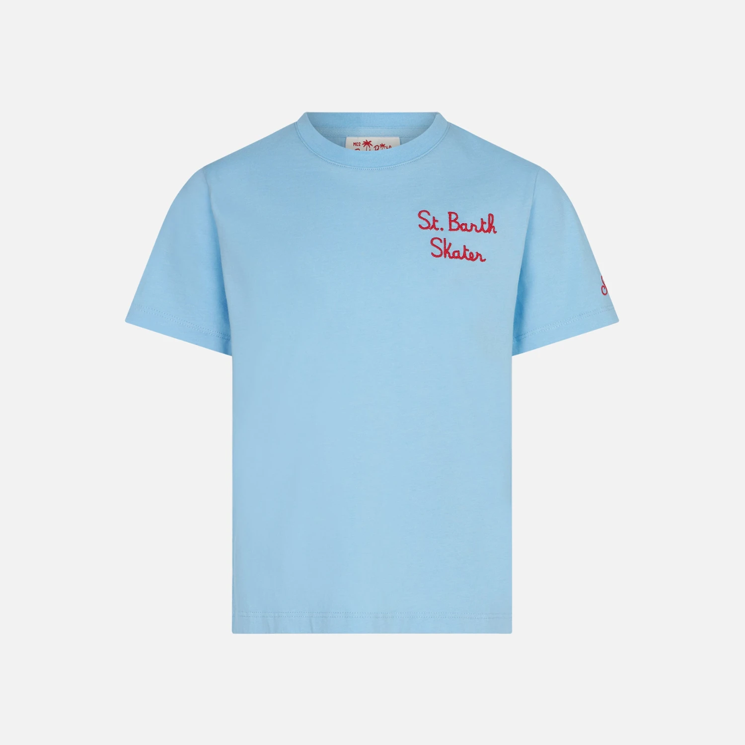 MC2 Saint Barth Boy Light Blue Cotton T-shirt With Skater Bart | THE SIMPSONS SPECIAL EDITION 3 MC2 Saint Barth Boy Light Blue Cotton T-shirt With Skater Bart | THE SIMPSONS SPECIAL EDITION