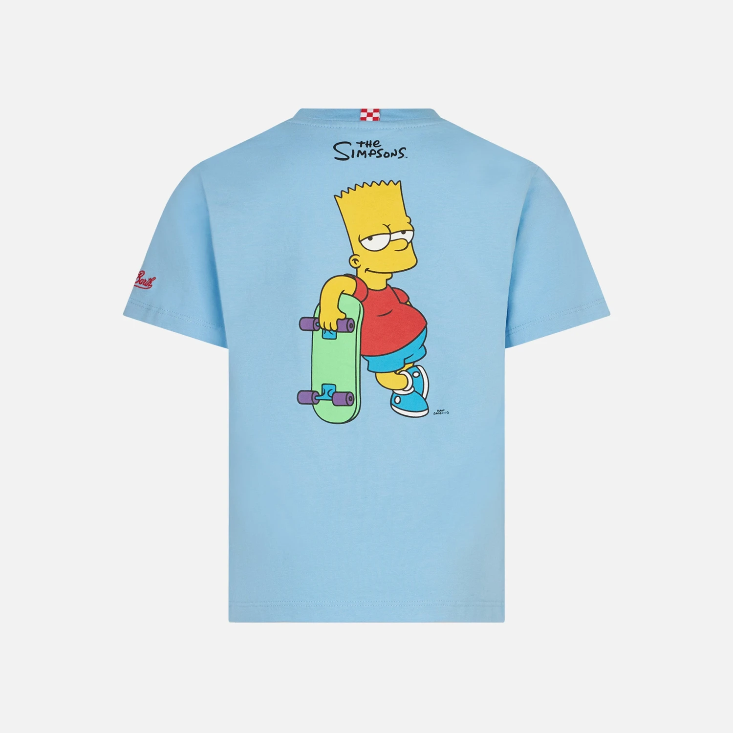 MC2 Saint Barth Boy Light Blue Cotton T-shirt With Skater Bart | THE SIMPSONS SPECIAL EDITION 4 MC2 Saint Barth Boy Light Blue Cotton T-shirt With Skater Bart | THE SIMPSONS SPECIAL EDITION - Image 2