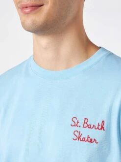 MC2 Saint Barth Man Cotton T-shirt With Bart Simpson Print | THE SIMPSON SPECIAL EDITION