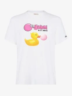MC2 Saint Barth Man Cotton T-shirt With Ducky Big Babol Print | BIG BABOL® SPECIAL EDITION -MC2 Saint Barth Shop bigbabol cotton t shirt man embroidery 1
