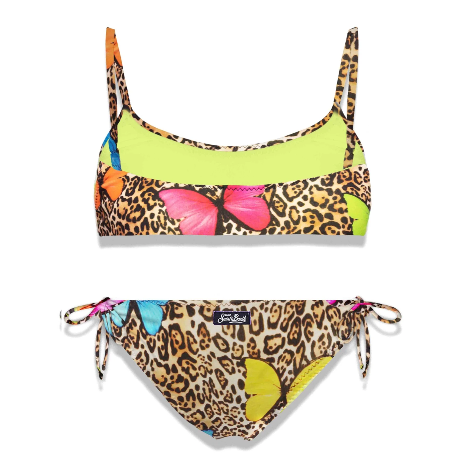 Girl Bikini Animalier Print With Butterflies 4 Girl Bikini Animalier Print With Butterflies - Image 2