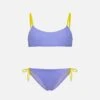 Girl Bralette Bikini With Dreaming St. Barth Embroidery 2 Girl Bralette Bikini With Dreaming St. Barth Embroidery -MC2 Saint Barth Shop bikini viola 1