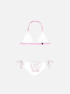 I Love Forte Embroidered Girl's Bikini